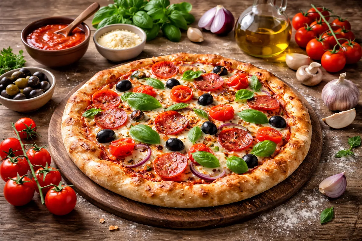 Comment réussir la garniture d'une pizza maison délicieuse